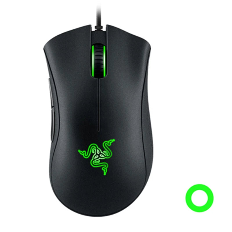 Razer DeathAdder Gamingmus, 6400 DPI Optisk Sensor med 5 Programmerbara Knappar och Ergonomisk Design