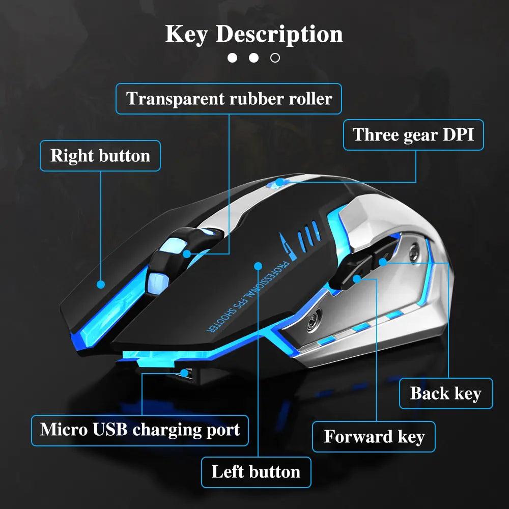 Trådlös Bluetooth-mus med tyst ergonomisk design - Gearbop