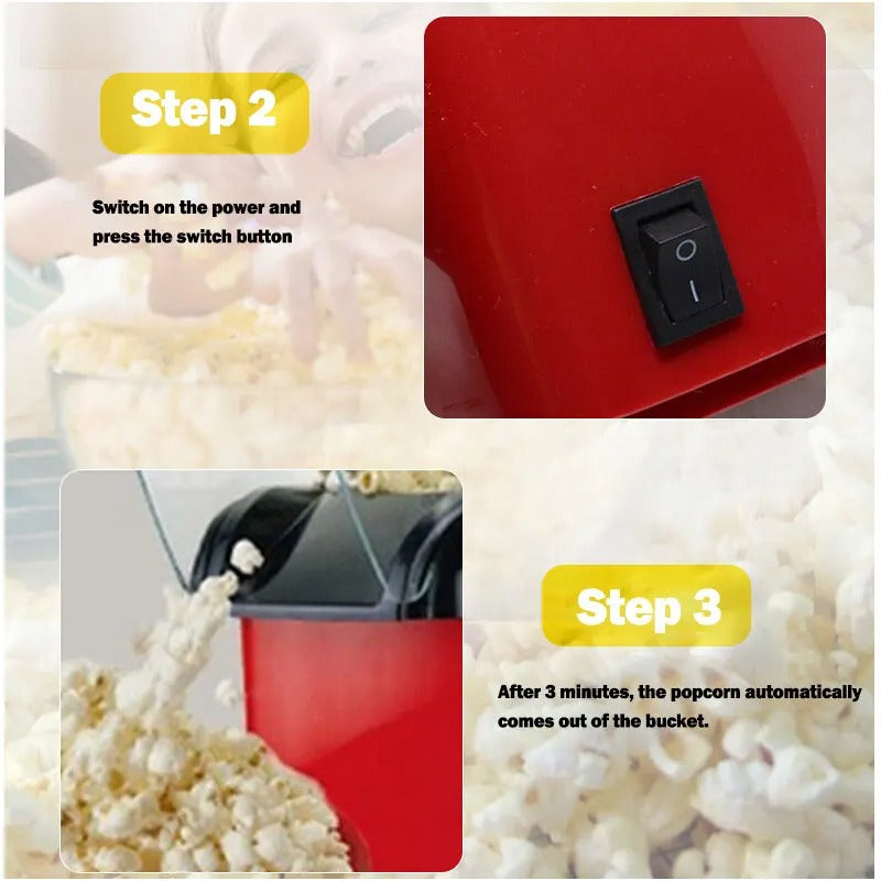 Mini Popcorn Machine 220V - Make Infinite Popcorn at Home 